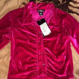 RBX Kids Pink Velour Matching Set